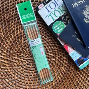 ChiaoGoo Bamboo Double Point Knitting Needles 6" - 5/pkg; Size 9